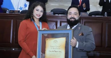 Cesia Sáenz recibe galardón en el Congreso Nacional